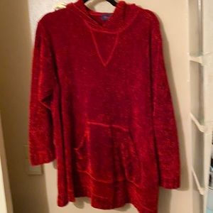 Beautiful red red sweater Denim & Company 1X